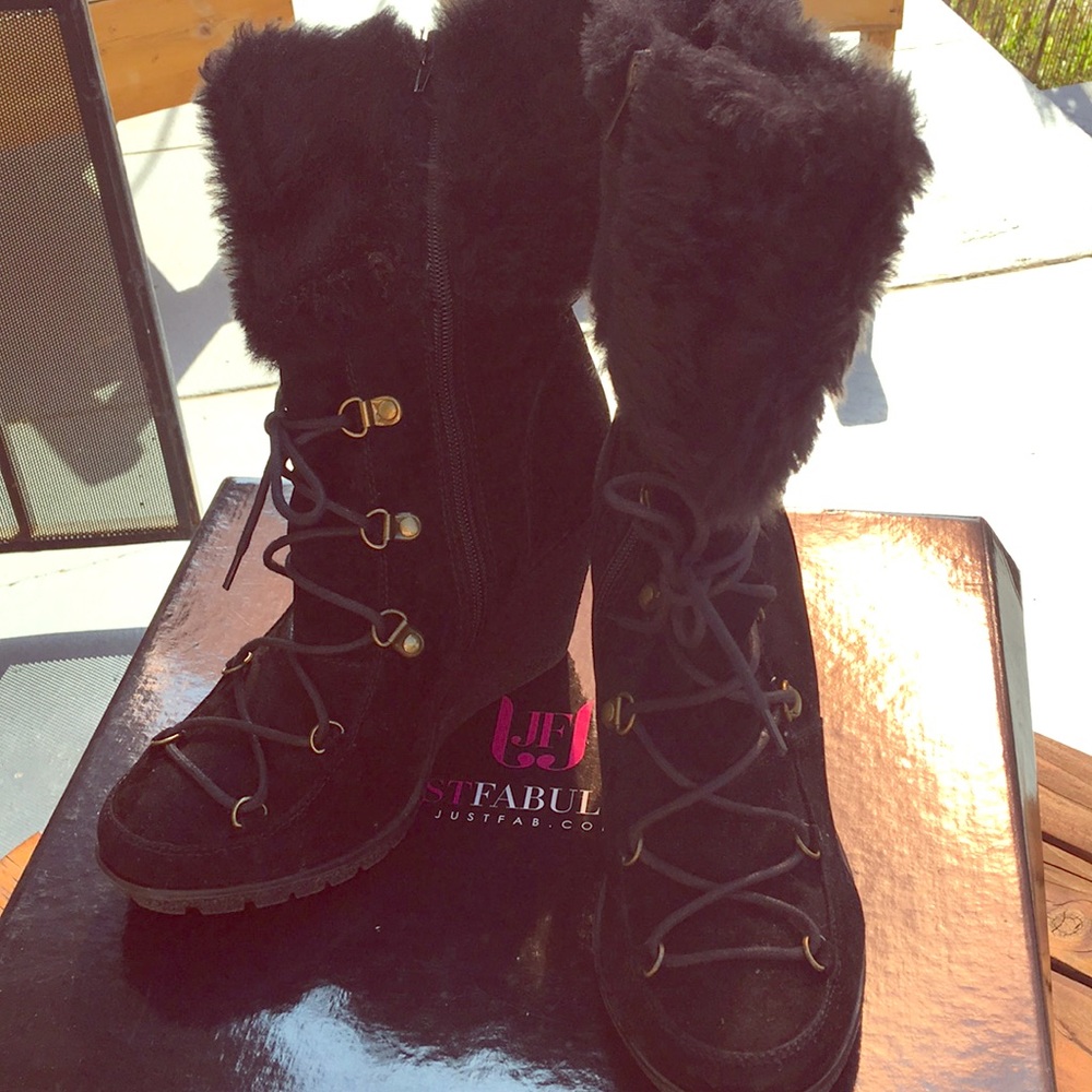 Winter boot with wedge